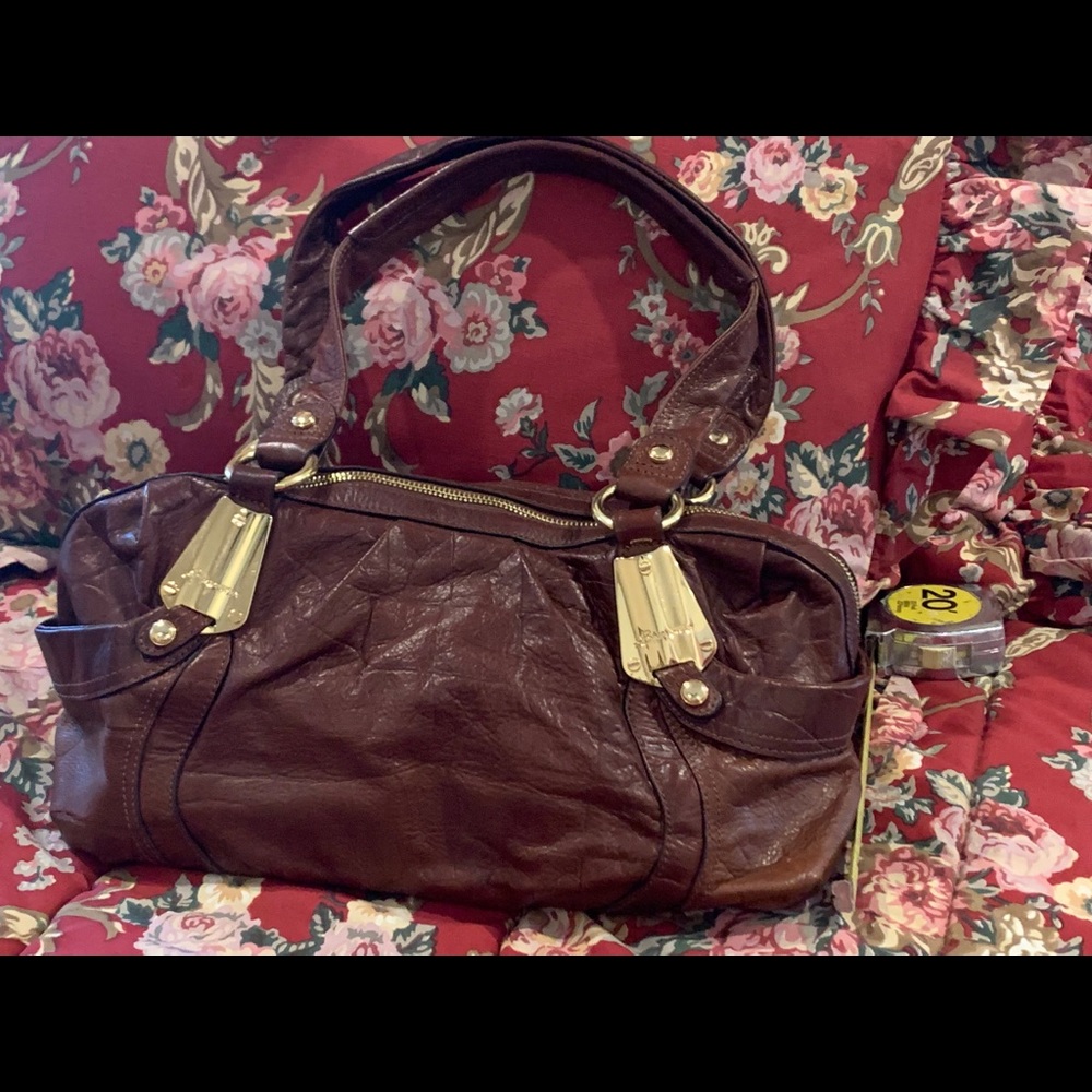 Brown leather Makowsky purse